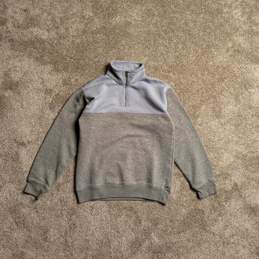TNA COLOUR BLOCK QUARTER ZIP